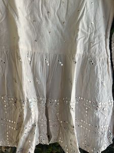 White Embroidered Kurta Set