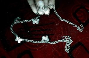 Silver Butterfly Chain Necklace