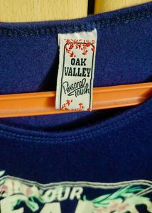 Blue Floral Dreams Tee