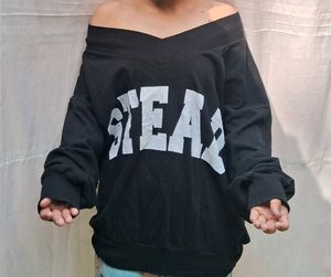 Printeresty Off Shoulder Sweatshirt ✨️