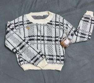 Patterned Knit Sweater