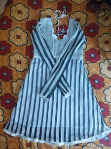 White &amp; Black Color...Like Frock..
