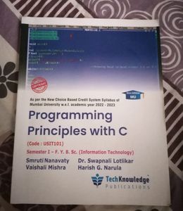 Programming Principles With C