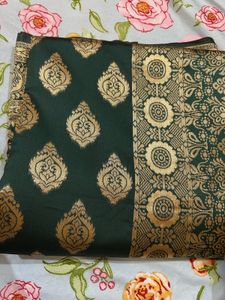 Emerald Green Brocade Fabric