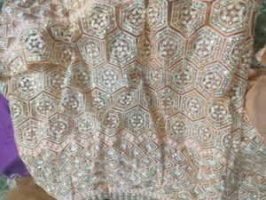 peach lehnga