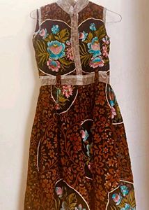 new dress, stitched,Floral Embroidered Dress