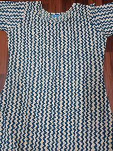 Printed Blue Kurta new