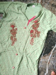 Elegant Green Kurta(XXL)