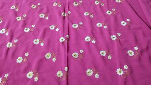 Pink Daily Wear Sari With Blouse Piece