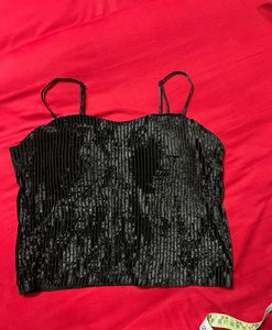 Black Velvet Cami Top