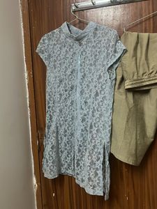 Kurta Top With Palazzo Set