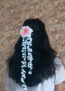 Crochet Flower Hair Accessory