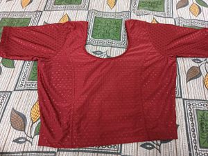 Maroon Blouse Stretchable