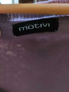 Lilac Button-Down Cardigan