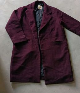 last price/ heavy Burgundy Trench Coat 36-40✓