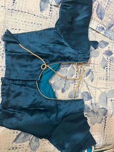 Inddus Solid Saree With Embellished Border