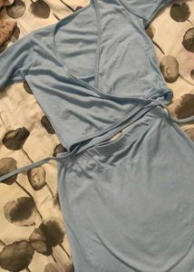 Cute Blue Wrap Set