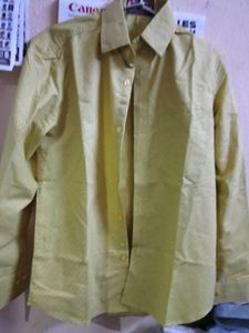 Tropical Print Button-Down Shirt