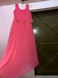 Pink Flared Gown