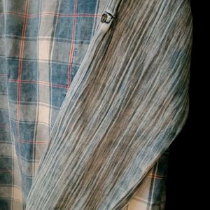 Denim Plaid Shirt (Unisex)