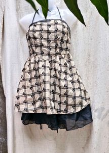 23277. Cute Plaid Mini Dress