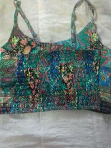 Floral Patchwork Crop Top
