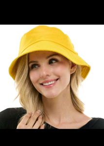 A Yellow Bucket Hat