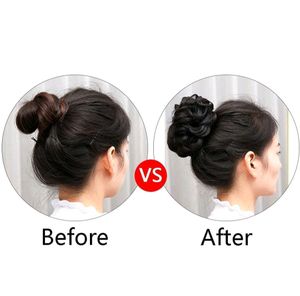Hair Bun Juda Maker | Elastic Rubber Band Black