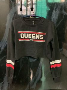 Queens NYC Cropped Sweatshirt