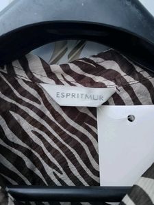 New With Tag Korean Zebra Print Blouse