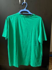 Green Tee with Bear Patch