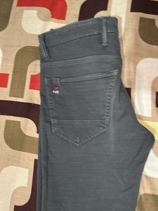 Gray Denim Pants