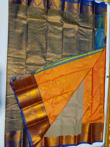 Elegant Orange Saree