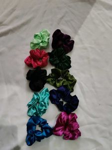 Colorful Scrunchie Set Of 10