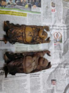 Nepal Yakbone Lucky Dancing Buddha,15cms(app)