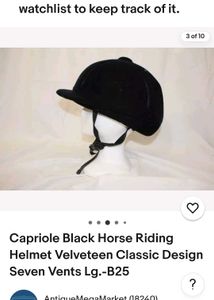 USED CAPRIOLE HORSE RIDING HELMET ON SALE