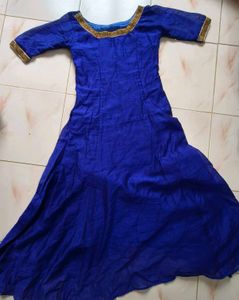 Elegant Blue Ethnic Gown