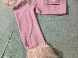 Pink Faux Fur Blazer