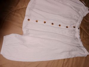 Bershka White Off Shoulder Top