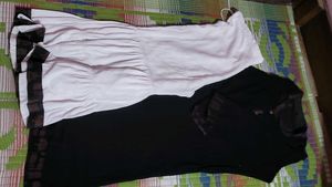 White & Black Dress Set