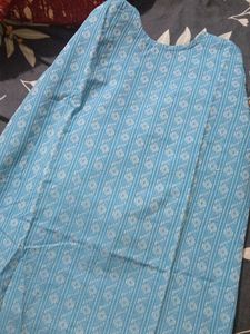 Vintage Blue Patterned Top