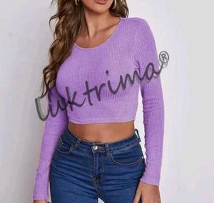 Lavender Crop Top