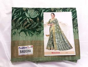 New Cotton Saree With Blouse Piece Pack Of 5
