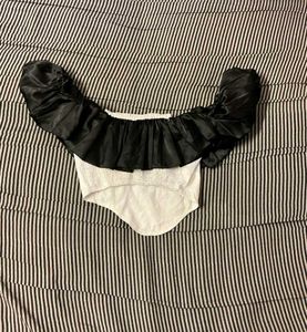 Black &amp; White Corset Top