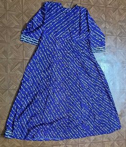 Blue Printed anarkali 💙