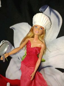 Barbie Doll in Red Dress