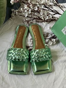 Green Catwalk Flats