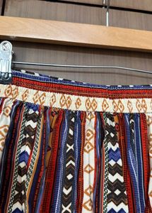 Patterned Wide Trousers | M size