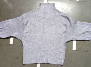 Grey Knit Pullover Sweater