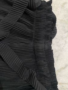 Stylish Black Flared Trouser With Belt